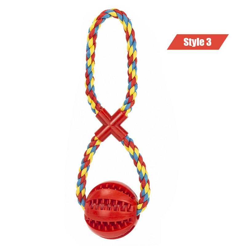 Dog Interactive Rope Balls Toys