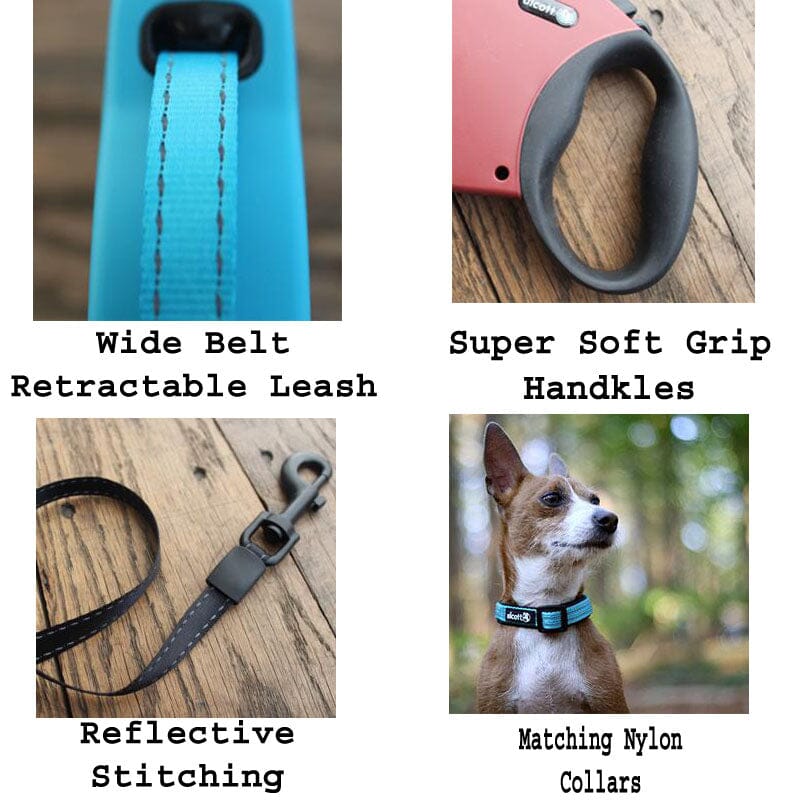 Retractable Reflective Leash With Soft Grip Handle