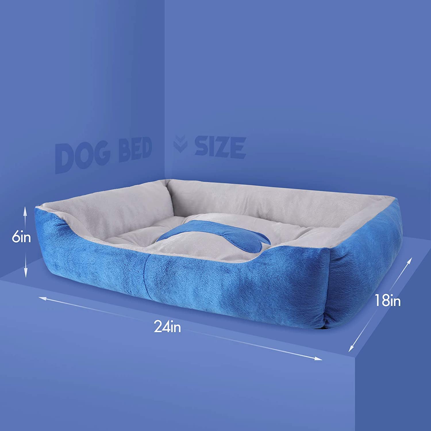 PetHaven Rectangle Pet Dog Bed Washable Sofa Bed